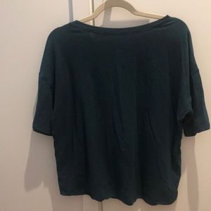 Lululemon teal boatneck top